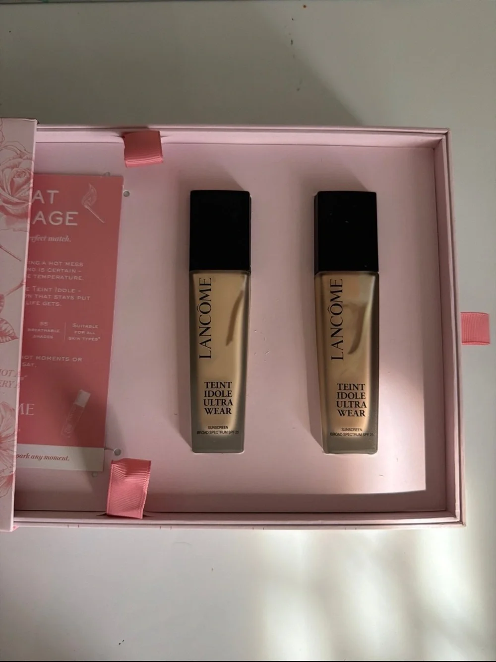 Lancome Teint Idole Ultra Wear Liquid Foundation - Warm Beige (Set of 2)
